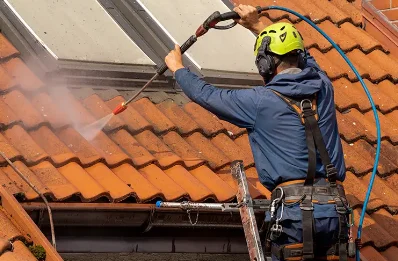 Démoussage et hydrofuge de toiture à Amelécourt